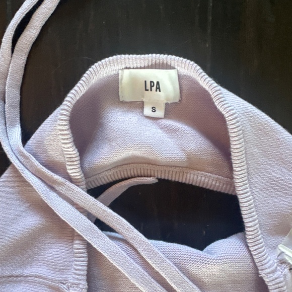 Revolve lavender knit halter dress - Picture 3 of 6